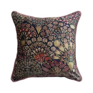 20" Velvet Botanical Print Pillow