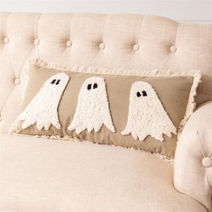 24" Hooked Ghost Lumbar Pillow