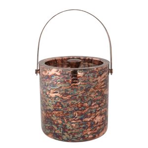 3 Qt Stainless Steel Ice Buckets with Oxidized Copper Finish