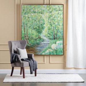 61" Spring River Canvas Wall Decor