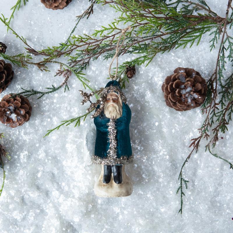 Belsnickel Santa Ornament - Deep Ocean