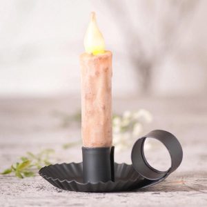 Black Metal Chamberstick Candleholder