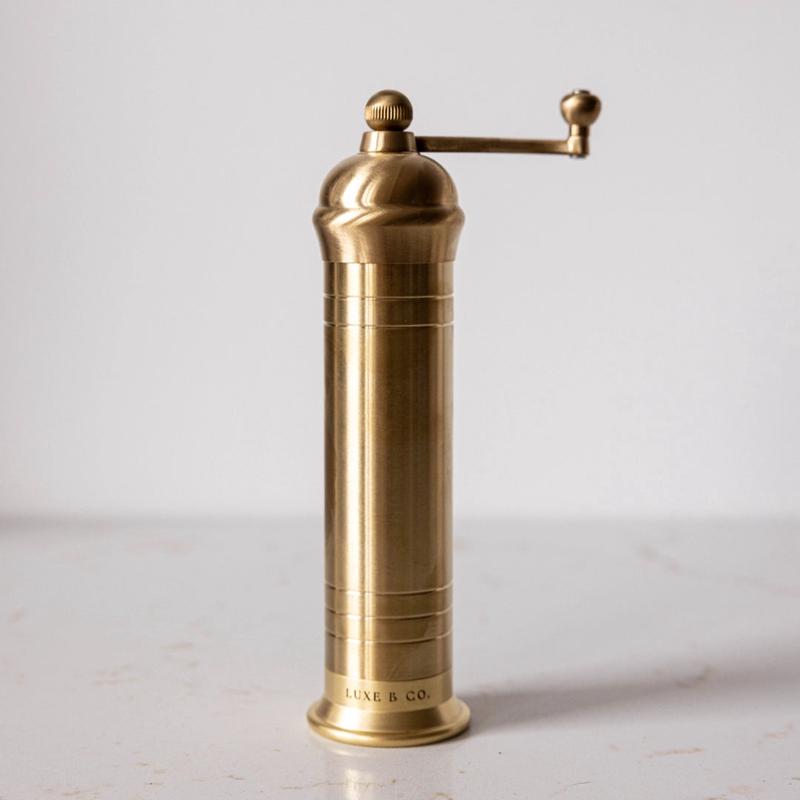 Brass Mill Salt or Pepper Grinder