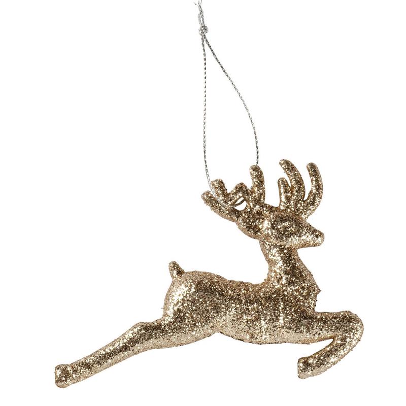 Glitter Reindeer Ornament