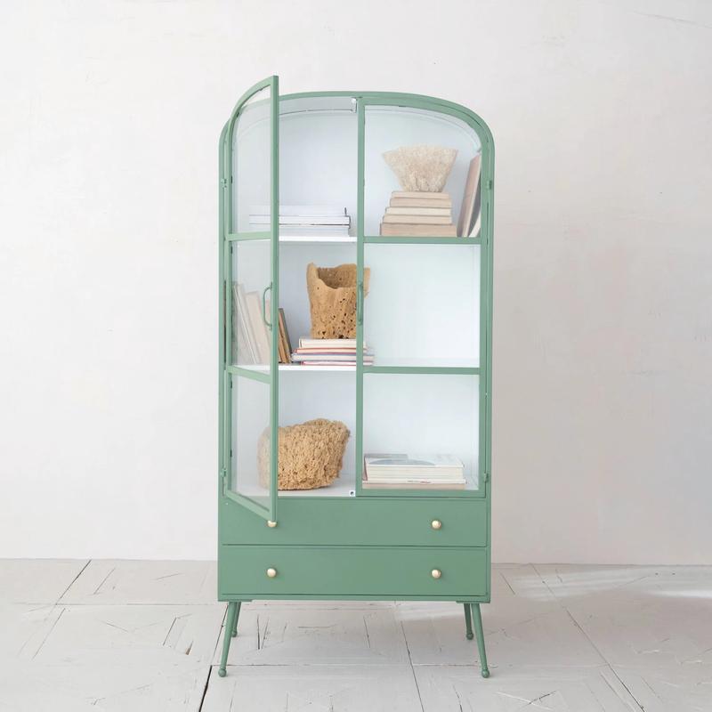 Retro Style Green and White Metal Cabinet- More Coming Soon