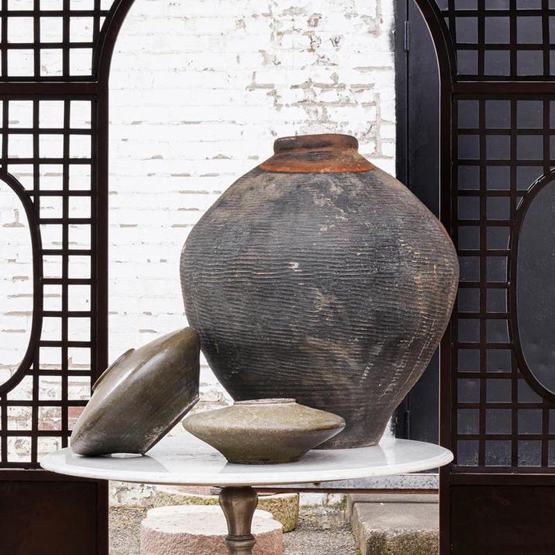 Vintage Round Rice Wine Jar