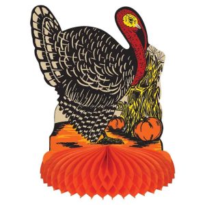 Vintage Style Fall Turkey Centerpiece