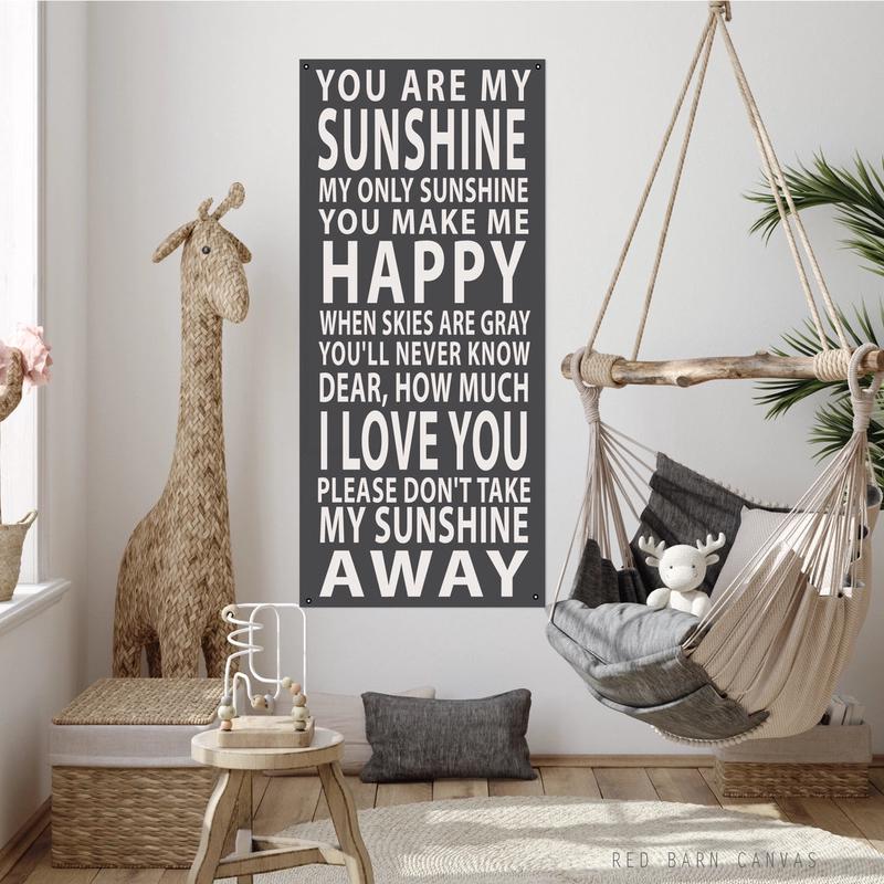 You are My Sunshine Canvas Wall Decor