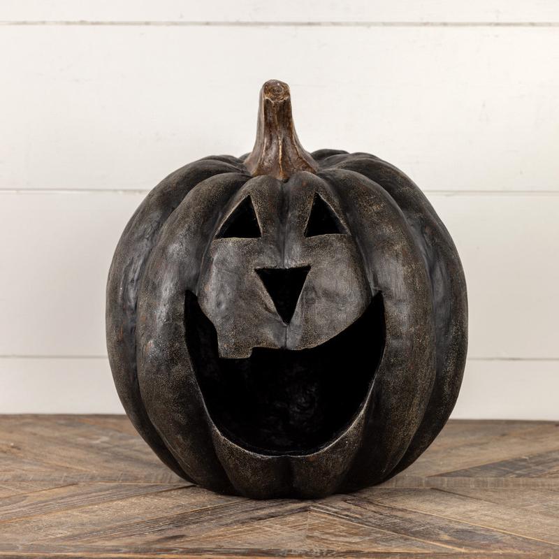 15" Big Mouth Pumpkin - Black
