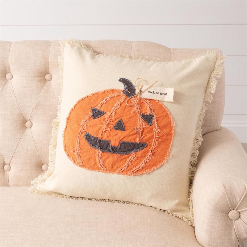 18" Raggedy Pumpkin Pillow