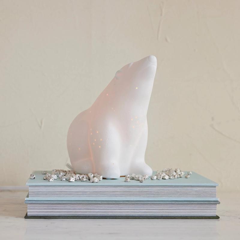 Bisque Polar Bear Lamp