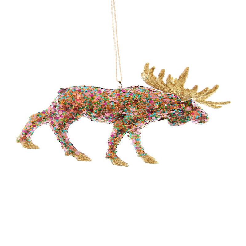 Cody Foster Confetti Moose Ornament