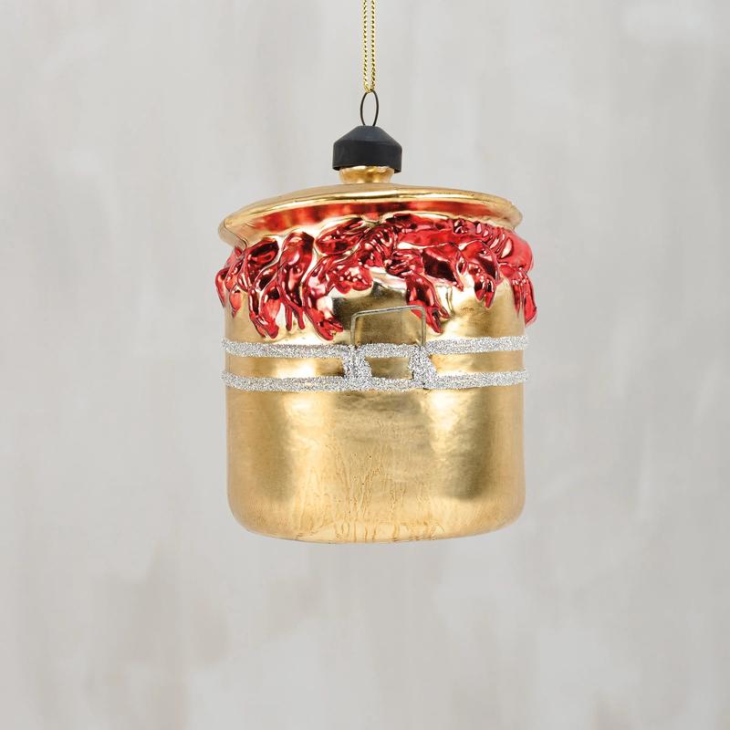 Lobster Boil Glass Ornament