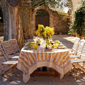 Provence Avignon Dijon & Blue Tablecloth - Choose Size