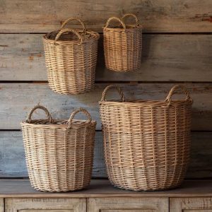 Set of 4 Olive Picking Baskets