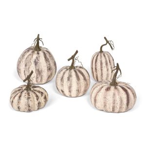 Set of 5 Farmhouse Pumpkins