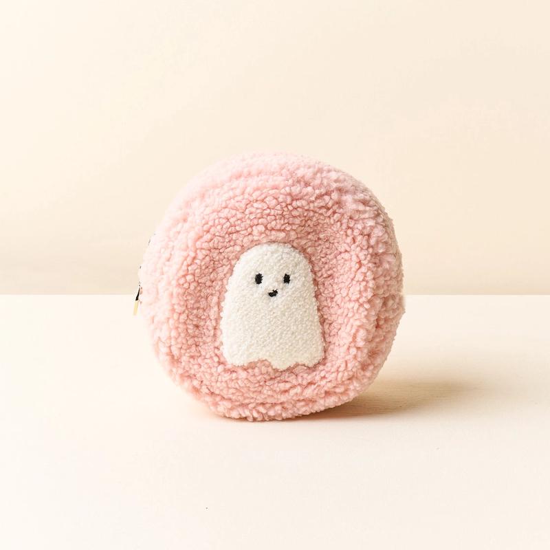 Teddy Circle Pouch - Ghost