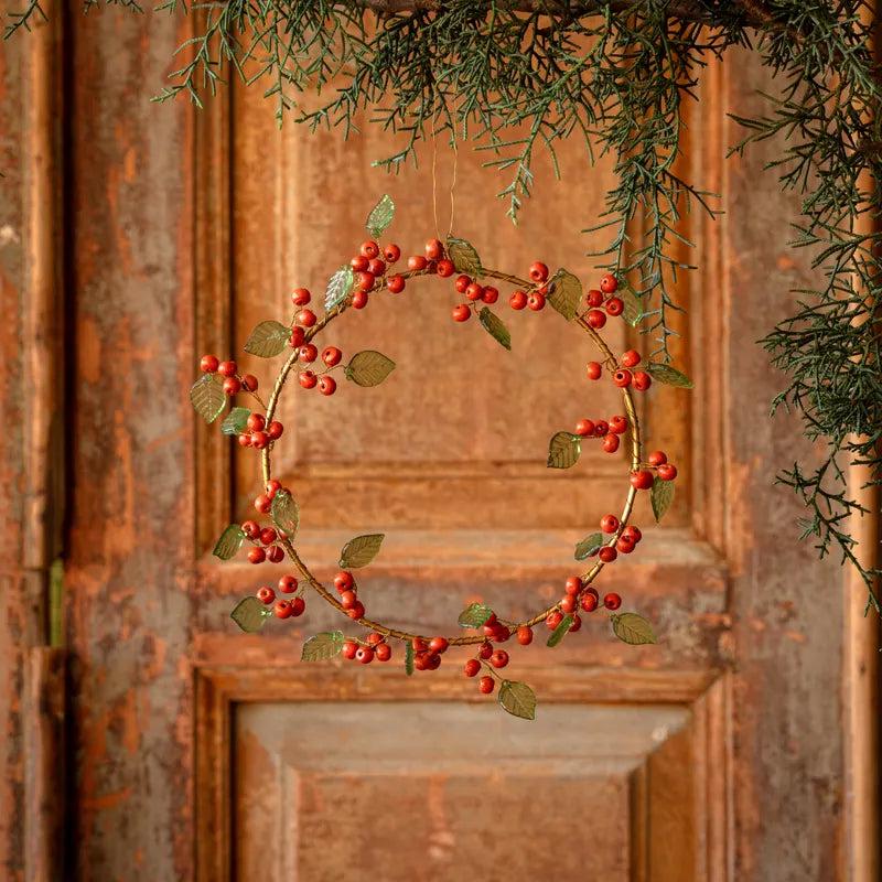 Wooden Pepper Berry Wreath - Medium
