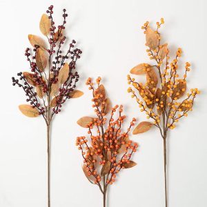 30" Autumn Berry Stem - Choose Color