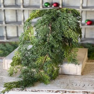 31" Verdant Cedar Hanging Stem