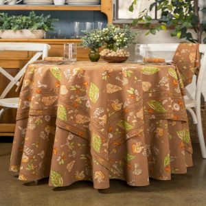 April Cornell Mushroom Forager Tablecloth - Available in Multiple Sizes