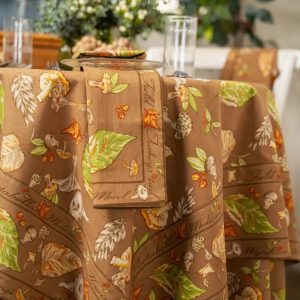 April Cornell Set of 4 Mushroom Forager Napkins