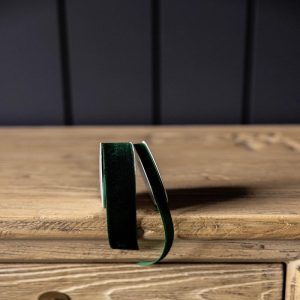 Emerald Green Velvet Ribbon - Choose Size