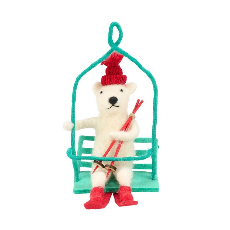 Felt Ski Lift Bear