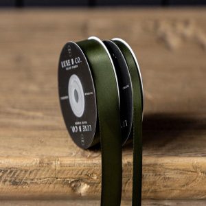 Forest Green Satin Ribbon - Choose Size