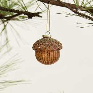 Gilded Acorn Ornament