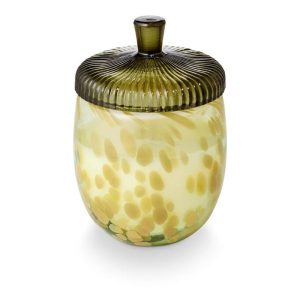 Glass Acorn Candle - Leaves and Acorns Scent