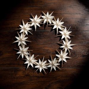 Paper Star Wreath