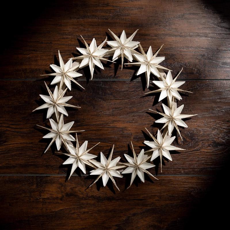 Paper Star Wreath
