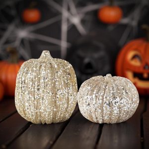 Sequined Champagne Pumpkin - Choose Size