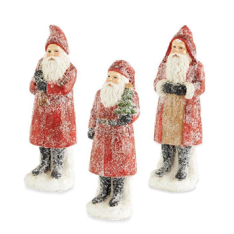 Set of 3 Sugared Santas