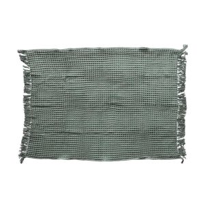 Waffle Weave Throw Blanket - Green