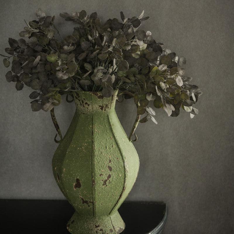 14.5" Purple Poplar Leaf Spray