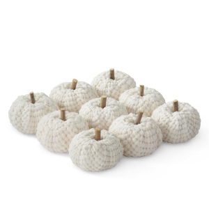 2.5" Cream Velvet Knit Filler Pumpkin