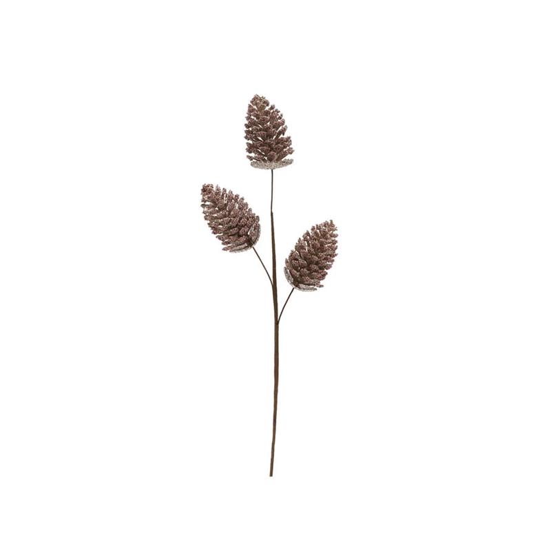 24" Beaded Pinecone Stem
