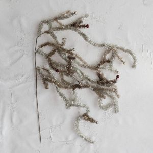 29.5" Tinsel Spray With Ornaments