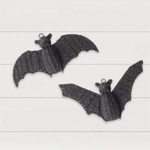 Basket Weave Bat Wall Decor - Choose Style
