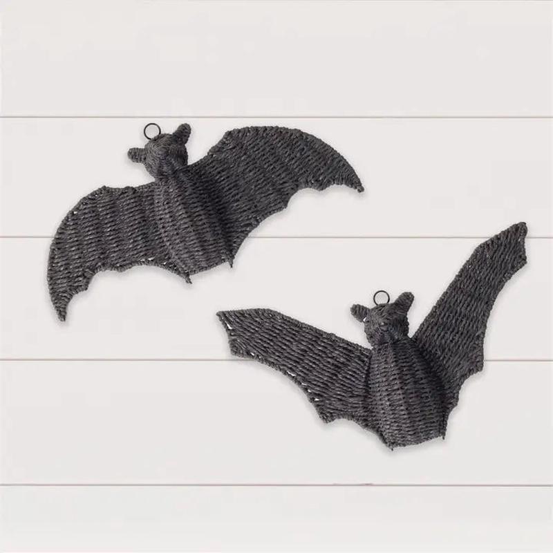 Basket Weave Bat Wall Decor - Choose Style