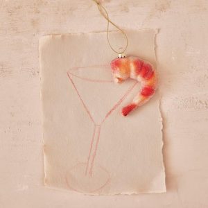 Glass Shrimp Ornament