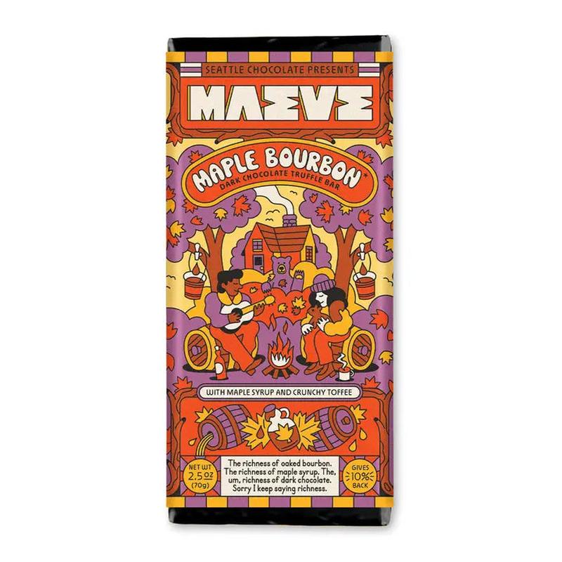 Maeve - Maple Bourbon Dark Chocolate Truffle Bar