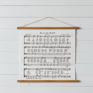 Music Sheet Scroll Wall Decor - Joy To The World