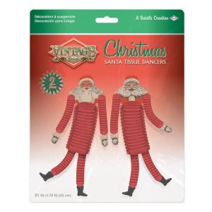 Retro Style 21" Santa Tissue Dancers