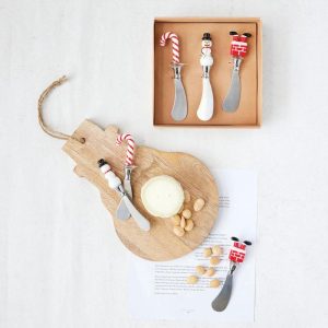 Set of 3 Holiday Canape Knives