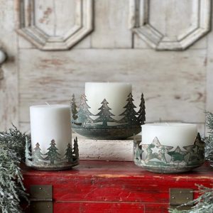 Set of 3 Wonderland Candle Holders