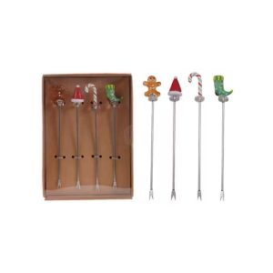 Set of 4 Holiday Appetizer Picks