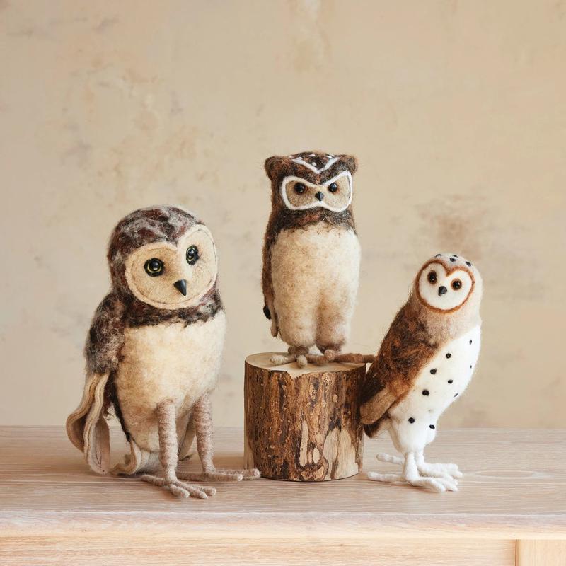 The Wool Felt Owl - Choose Style